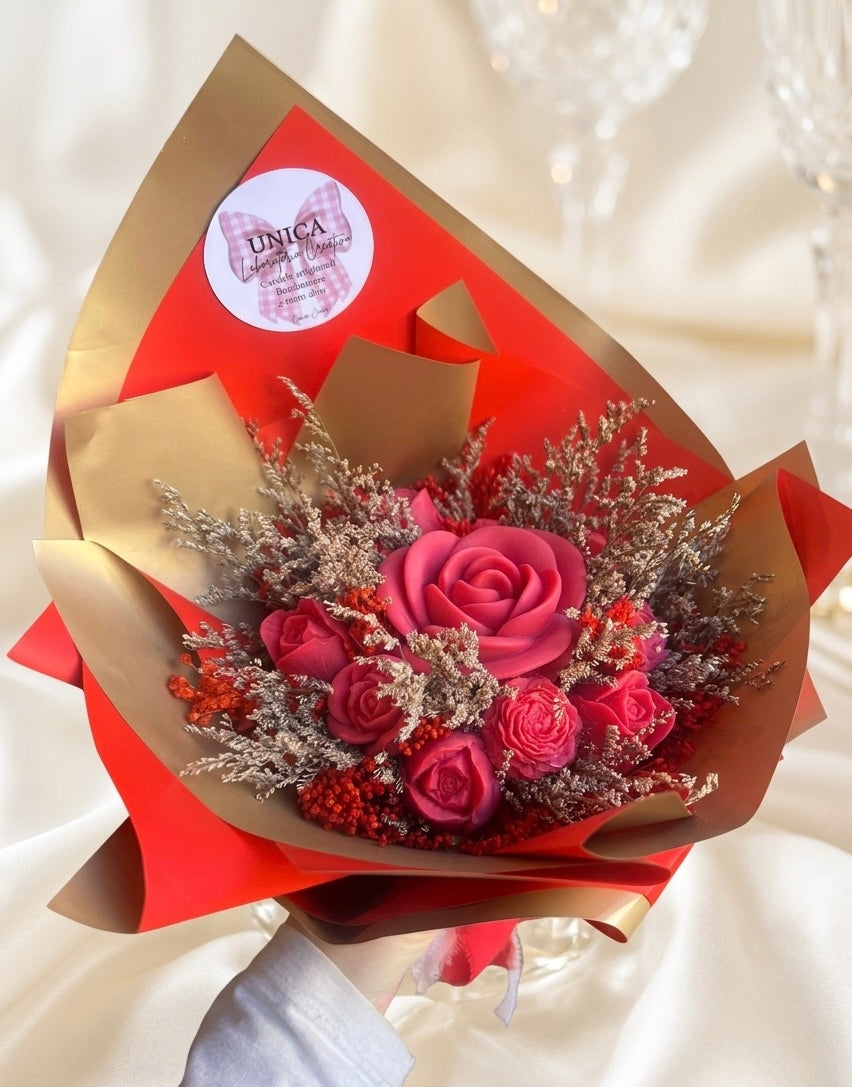Bouquet rose senza scatola