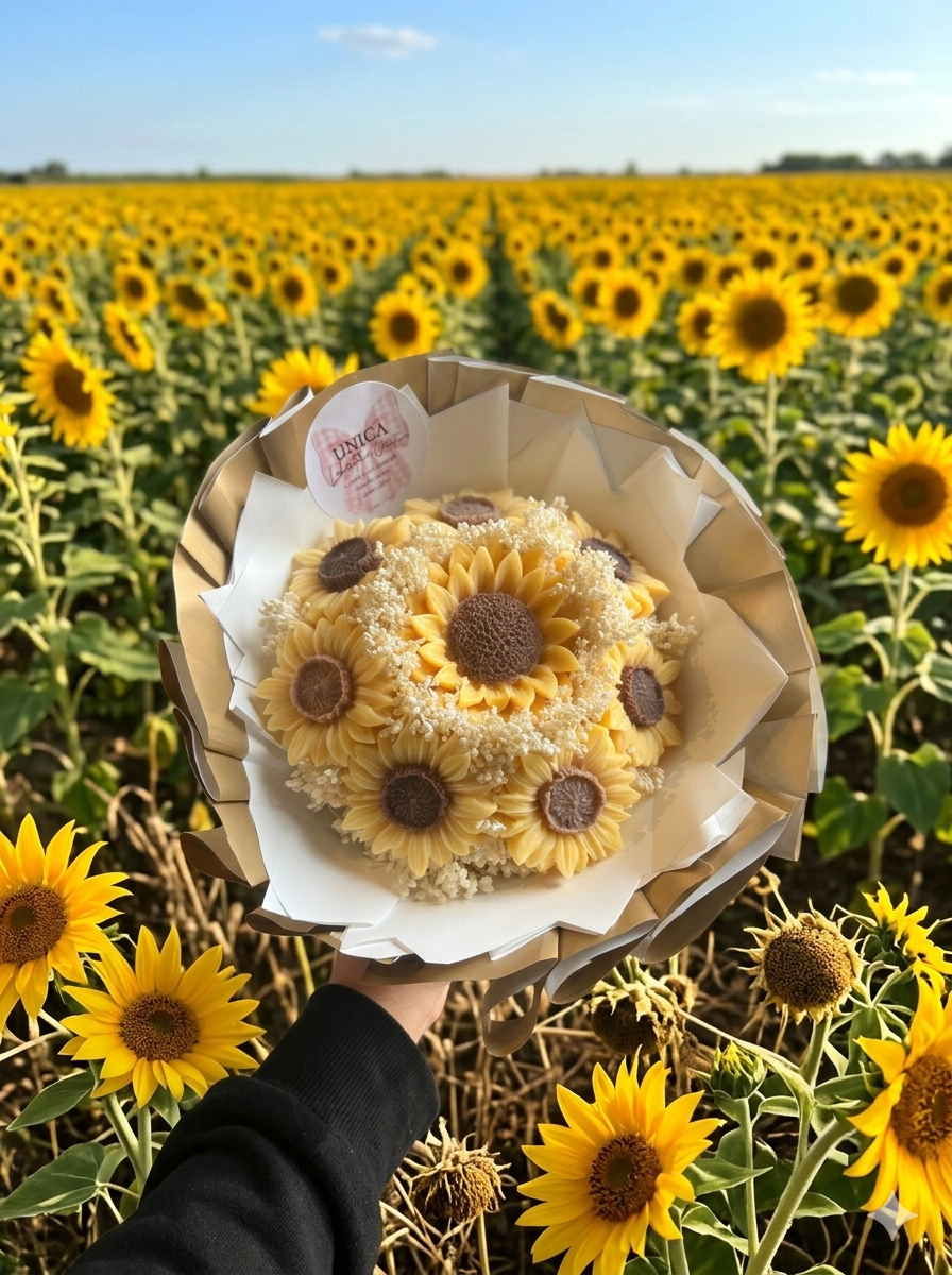 Bouquet girasoli ( senza scatola)