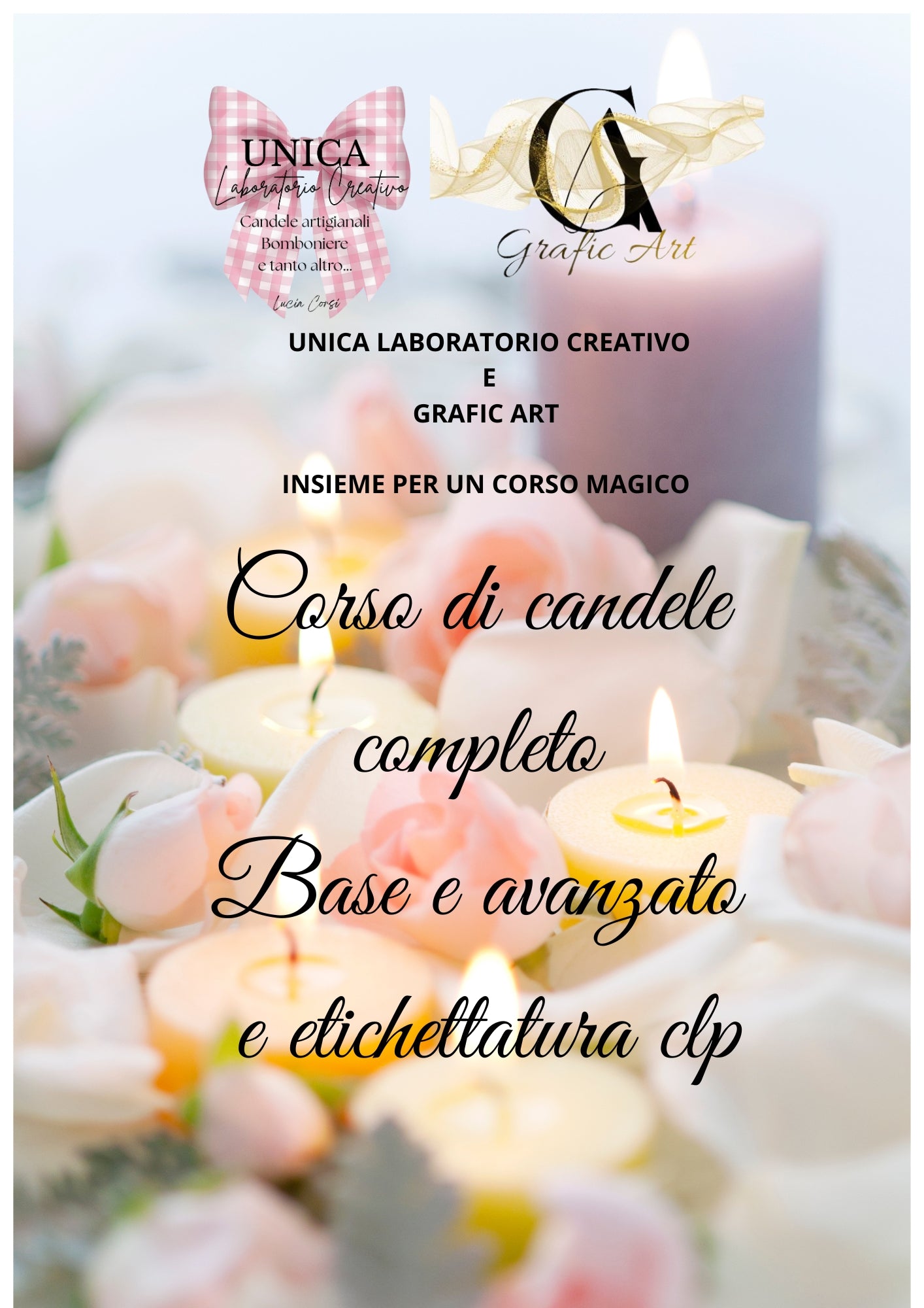 Corso base e avanzato candele in collab.grafic art