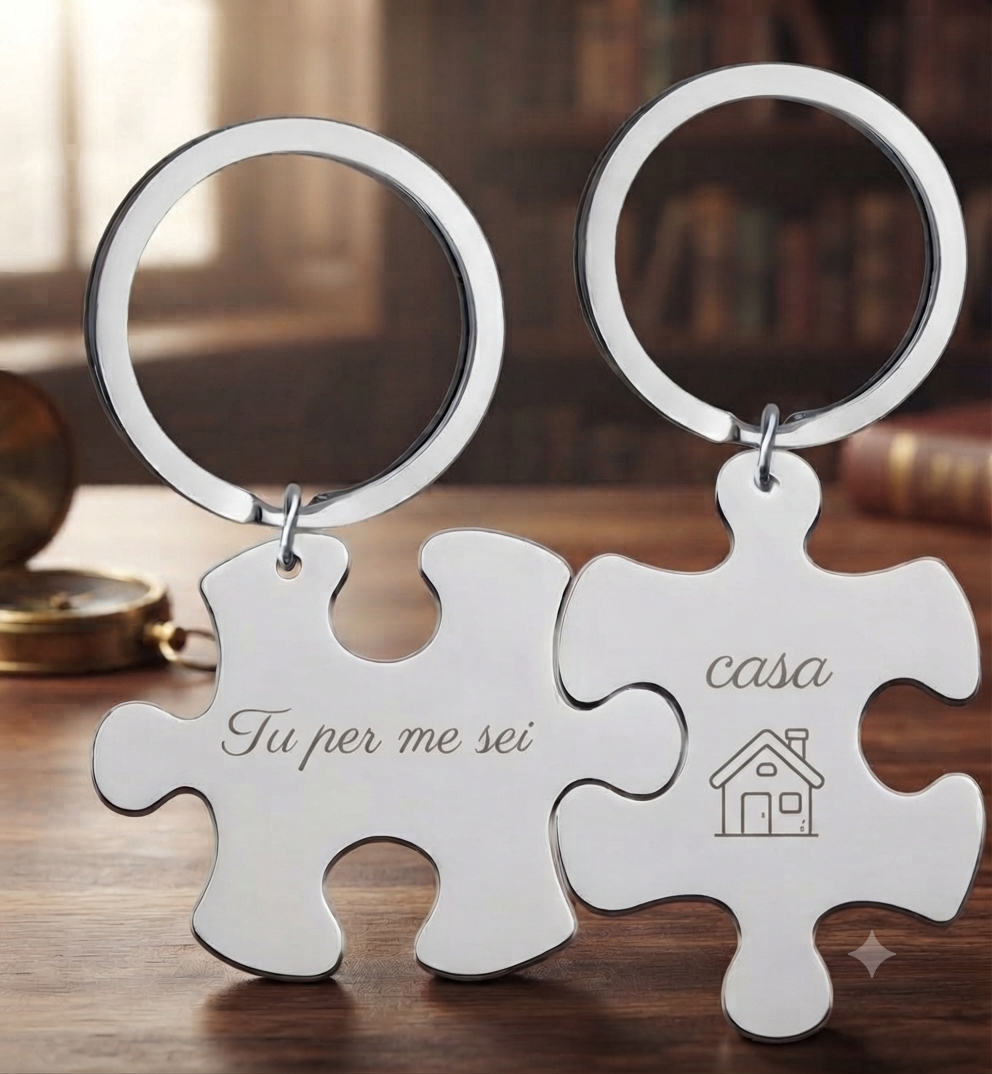 Portachiavi puzzle coppia